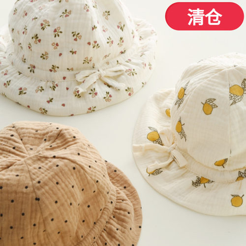 女宝宝遮阳帽防晒日系