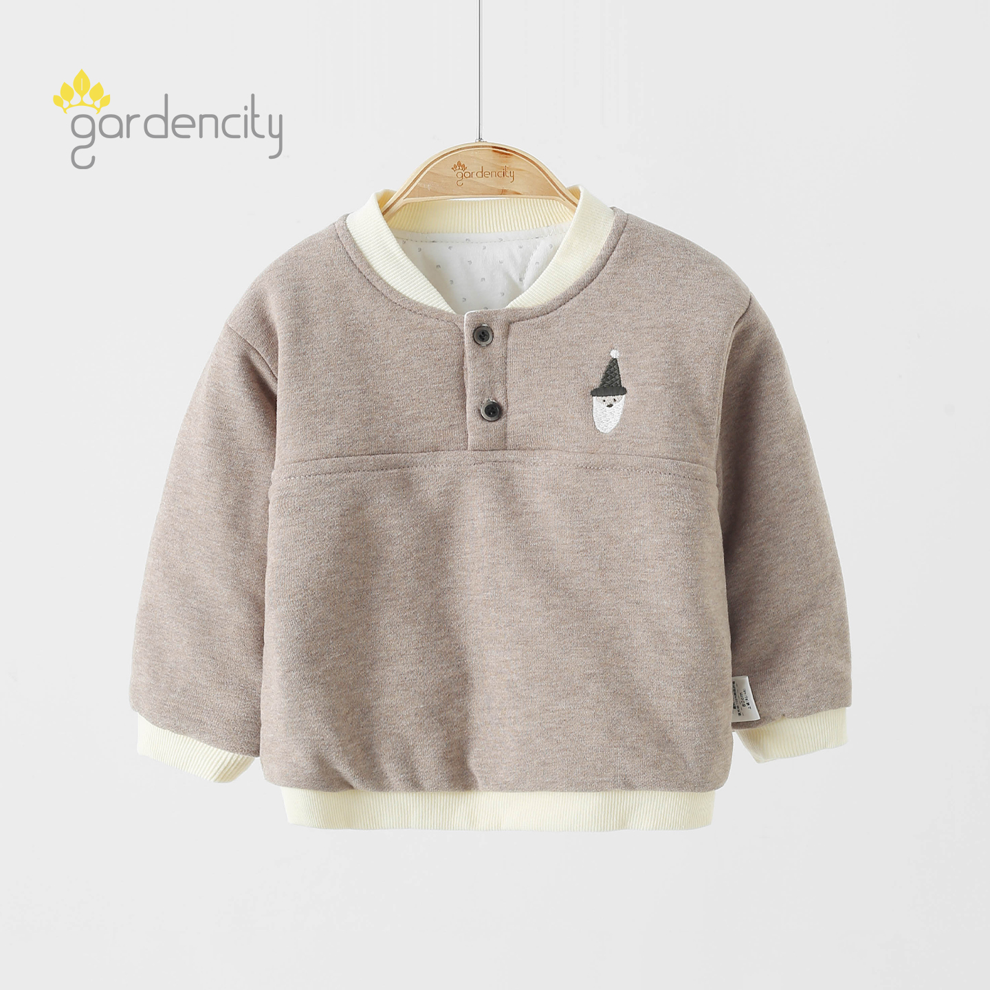 gardencity婴儿卫衣秋冬季薄棉