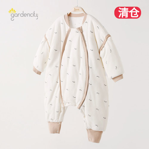 宝宝睡袋秋冬加厚厚棉分腿睡袋