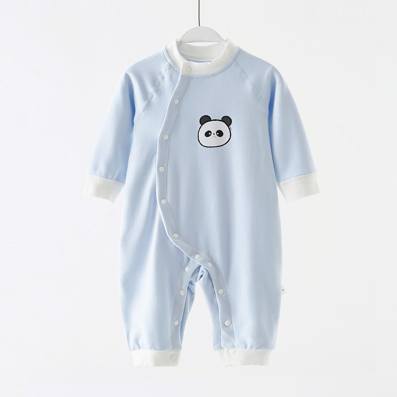 BABY CLOTHES NEWBORN SHU VELVET ONE-PIECE CLOTHES BABY SPRING AND AUTUMN BASE CLOTHES HA CLOTHES BONELESS SEWN SPRING CLOTHES