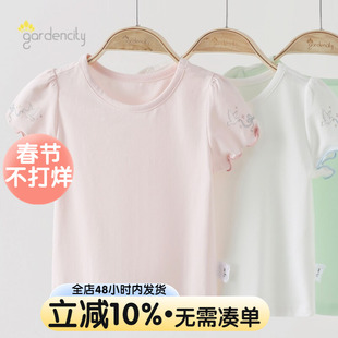 婴儿短袖T恤夏季薄款女宝宝弹力棉可爱白鸽夏天半袖上衣女童体恤