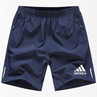 运动休闲短裤男士夏季外穿冰丝速干五分裤宽松加大码跑步健身裤衩