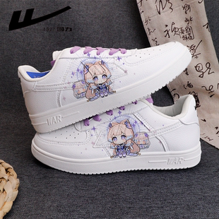 回力二次元个人定制手绘原神珊瑚宫心海春秋正版板鞋