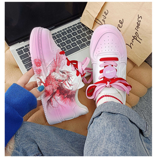 回力国潮鞋子火凤凰女鞋2025夏季新款透气运动休闲情侣厚底小白鞋