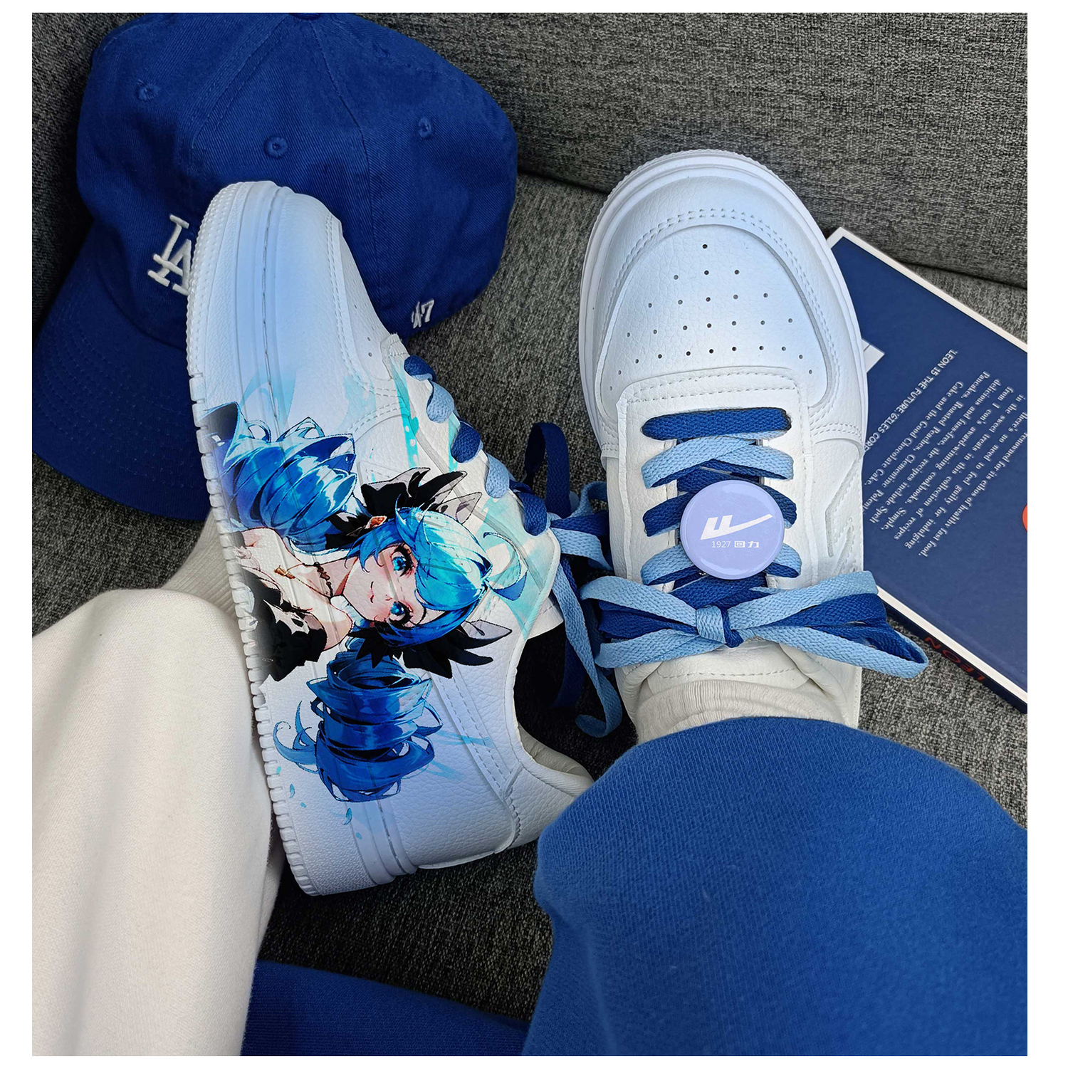 回力正品格温Miku男款小白鞋2025新款爆款超火甜酷二次元动漫周边