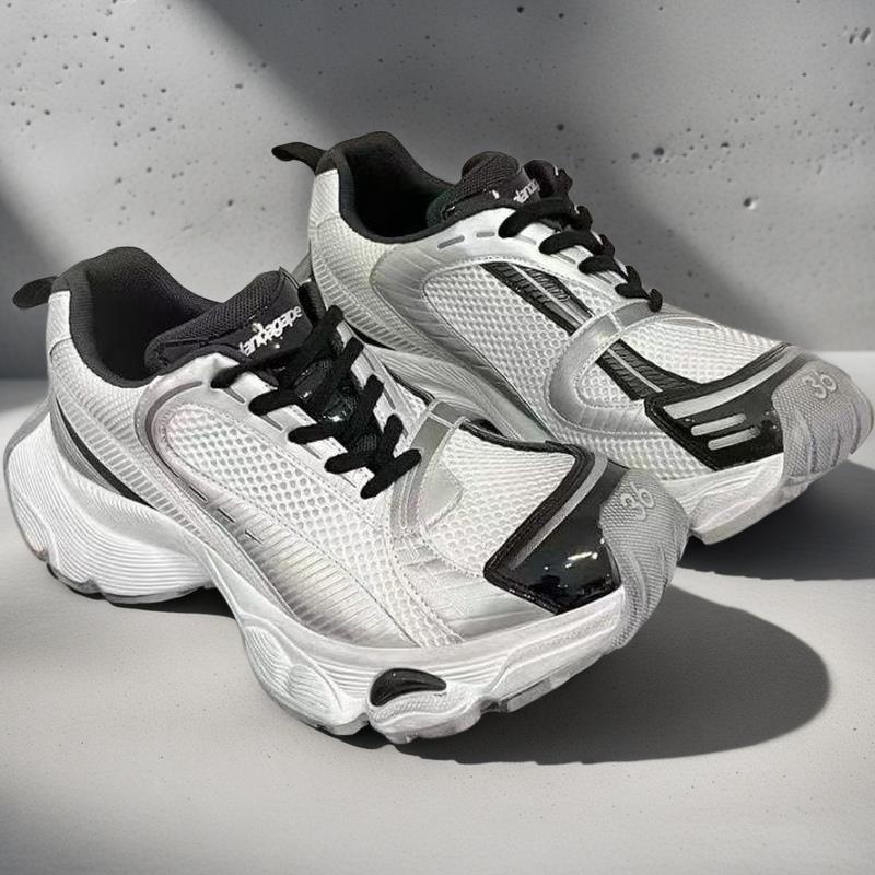 潮牌2025秋冬季新款男鞋秋季网面防滑内增高跑步运动鞋小白老爹鞋