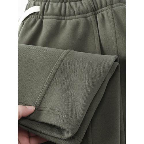 Mostarsea~重磅美式弯刀卫裤男款秋冬直筒休闲裤冬季加绒运动裤子