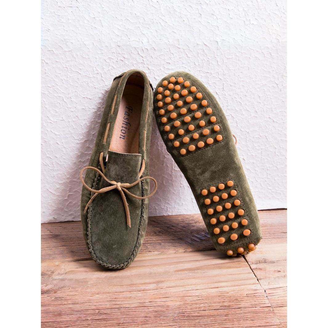 秋冬2025新款豆豆鞋男奢侈品真皮韩版百搭精神小伙懒人一脚蹬皮鞋