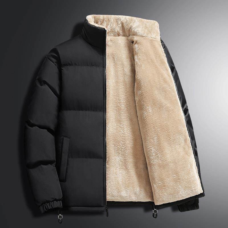 Mostarsea~加厚羊羔绒棉衣外套男士冬季新款立领防风防寒棉服夹克