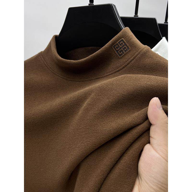 Mostarsea~保暖德绒半高领体恤男士秋冬季加绒加厚打底衫磨毛长袖,男装,大码上装,淘宝优惠券,粉丝福利购,淘宝优惠卷