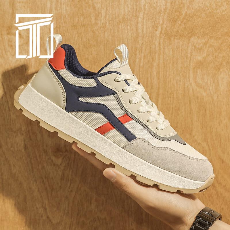 香港ITMY3 秋季新款男鞋厚底防滑时尚阿甘鞋子跑步低帮运动休闲鞋