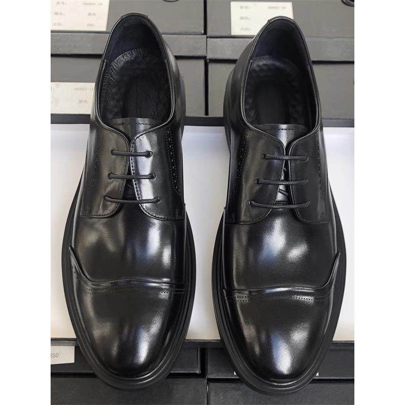 男鞋真皮透气2025新款高档休闲皮鞋男英伦商务正装软底结婚鞋,流行男鞋,正装皮鞋,淘宝优惠券,粉丝福利购,淘宝优惠卷