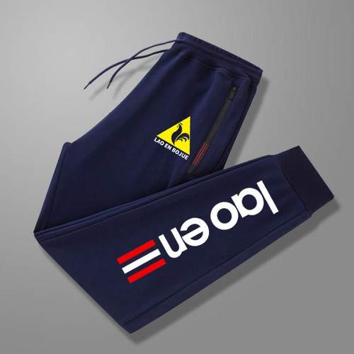 MAROLIO~显瘦不臃肿！秋冬重磅加绒运动裤男时尚印花松紧腰休闲裤