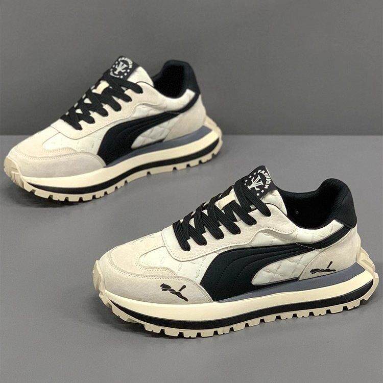 男鞋秋冬款2025新款运动休闲鞋百搭潮厚底增高鞋欧洲站阿甘鞋子男