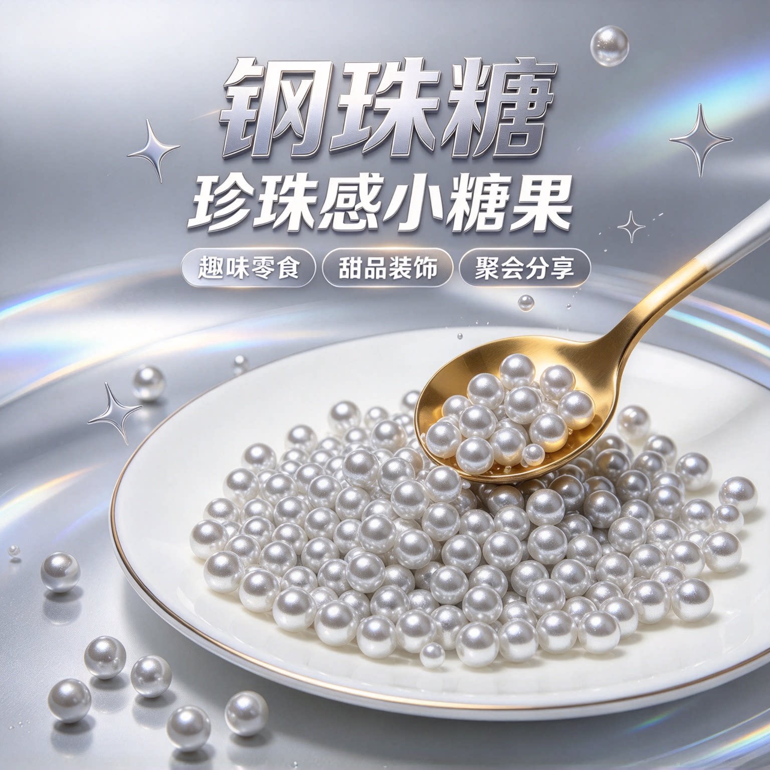 钢珠糖可乐味可食用diy装饰网红蛋糕儿童糖果搞笑薄荷日本整蛊