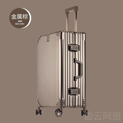 正品拉行之旅复古全铝镁合金杆金箱29寸李箱万向轮行属旅行箱子24