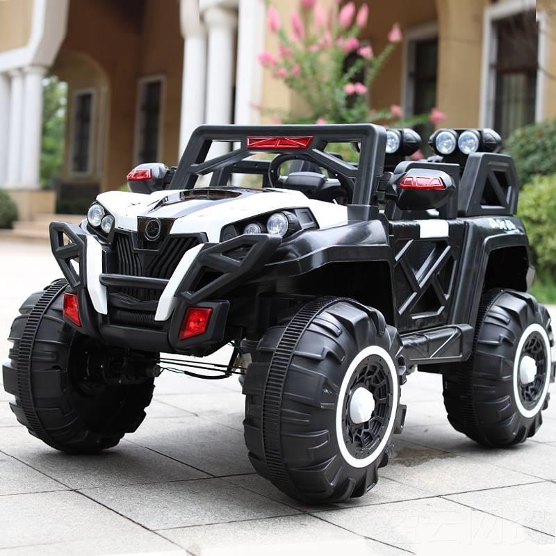正品儿童电动车四轮坐野车小男孩超大可大双人越车宝宝车四驱车摇