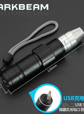 正品365m紫手电筒荧光剂检灯鉴光定琥珀玉石照测烟验钞验票n防伪