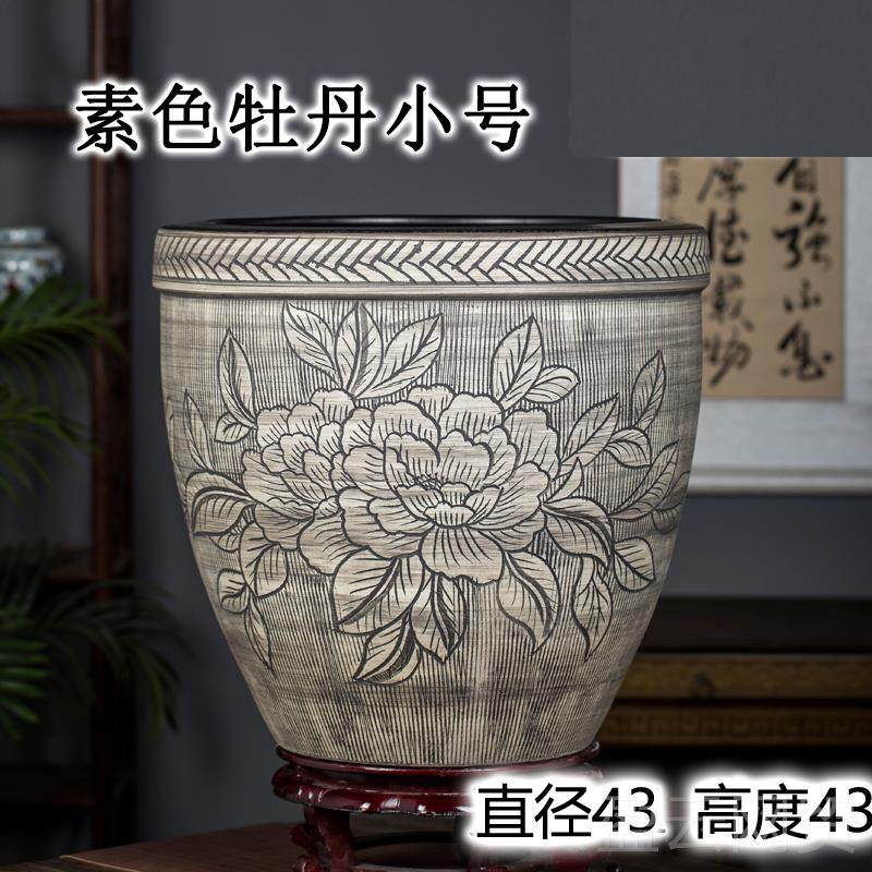 正品景德睡镇陶荷鱼缸大号养花莲盆水缸庭院客厅书房摆件瓷书画卷,宠物/宠物食品及用品,底柜/落地缸,淘宝优惠券,粉丝福利购,淘宝优惠卷