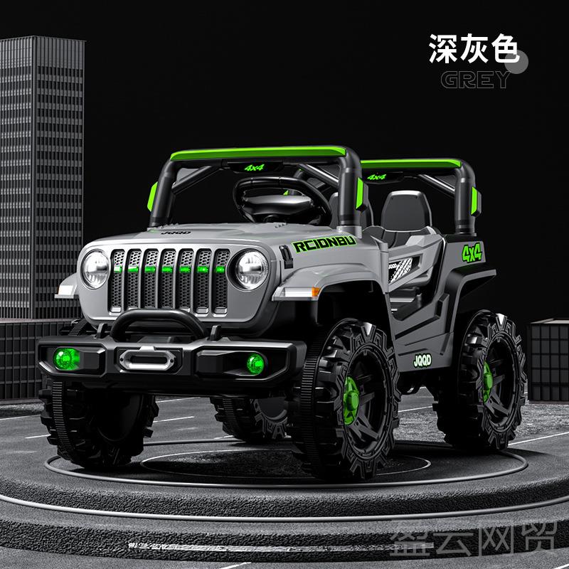 正品儿童电动车四轮带遥控男宝宝电动四轮女坐越车可人野小孩玩具
