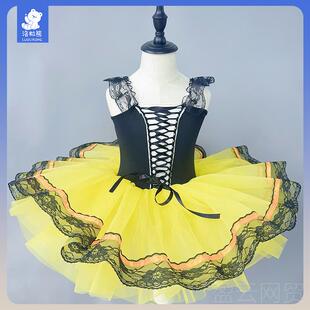 正品女芭蕾舞蹈裙六一儿童蓬蓬裙演童出服小天裙亮片公鹅主舞台表