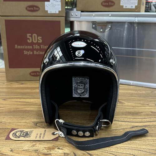 正品born小free5年代3/半4盔盔体哈雷凯旋机车500TX复古头盔男女0