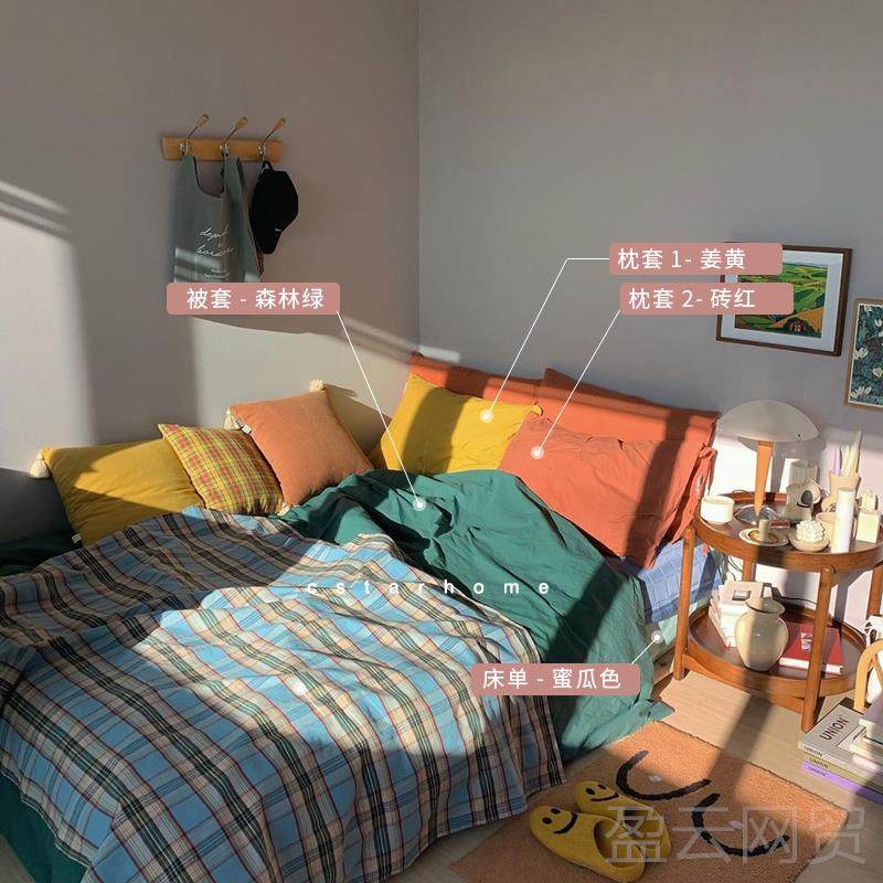 正品春夏纯棉四件套~复nis古彩色单三件套全棉床单床笠被套床品人,床上用品,床品套件/四件套/多件套,淘宝优惠券,粉丝福利购,淘宝优惠卷