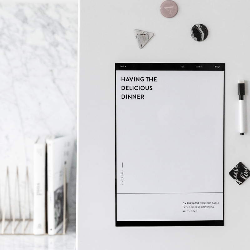 述物北欧ins风记事白板冰箱贴