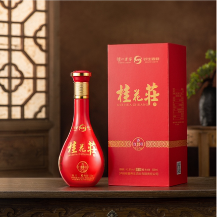 桂花装浓香型白酒礼盒送礼长辈500ml