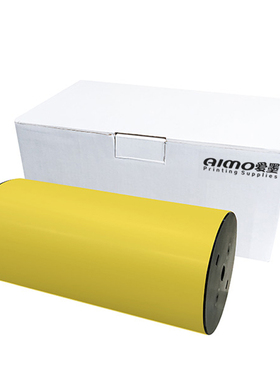 【企业购】爱墨KA-26020YK260mm*20m高分子热转印宽胶贴纸 标签胶贴 1.00 卷/盒 (计价单位：盒) 黄色