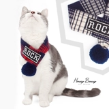 Honeybunny осень и зимний питомец с длинным шарфом золотые волосы собачья кошачья волосы клетчатые крабовые украшения