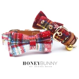 Чокер ручной работы, рождественский колокольчик, галстук-бабочка с бантиком, домашний питомец, кот