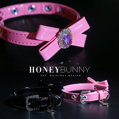 honeybunny狗项圈牵引绳蝴蝶结