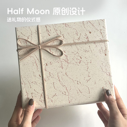 ins风高级感大号生日礼盒烫金