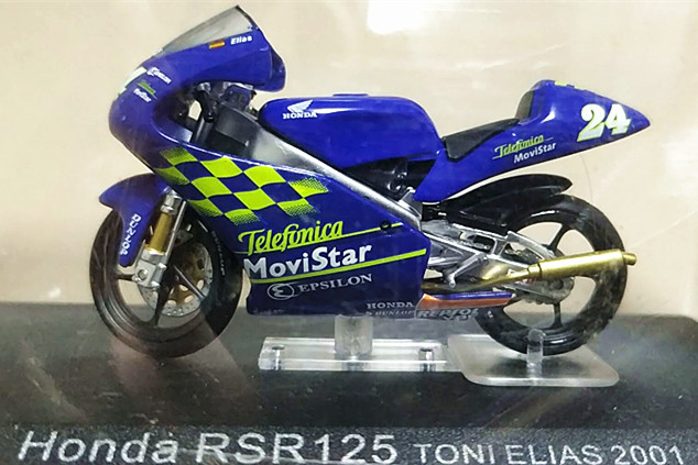 绝版 IXO 1:24 MOTOGP本田RSR125 2001合金摩托车模型