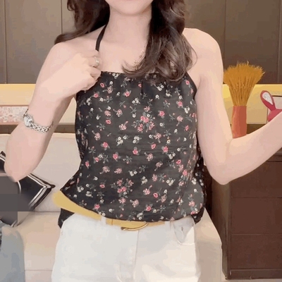 时尚西服内搭吊带背心女复古