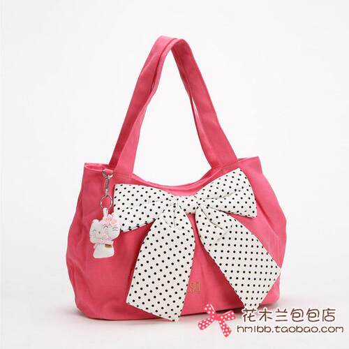 【esq正品】猫咪纯棉淑女帆布包