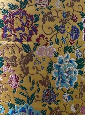 真丝 南京特产 南京云锦礼服 晚宴汉服裙子 紫色花纹精品布料唐装