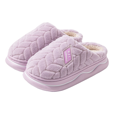 情侣棉拖鞋保暖加绒居家防滑