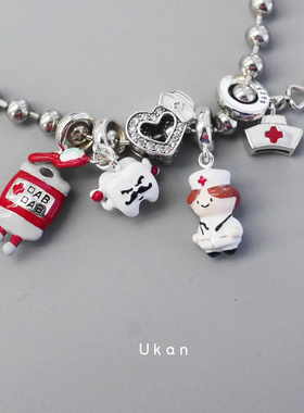 有看医护系列串珠牙齿爱心