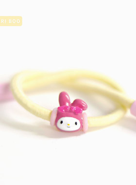 猫哩卟可爱三丽鸥美乐蒂925银珠子卡通beads彩珠个性手链手镯女