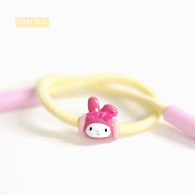 猫哩卟可爱三丽鸥美乐蒂925银珠子卡通beads彩珠个性手链手镯女