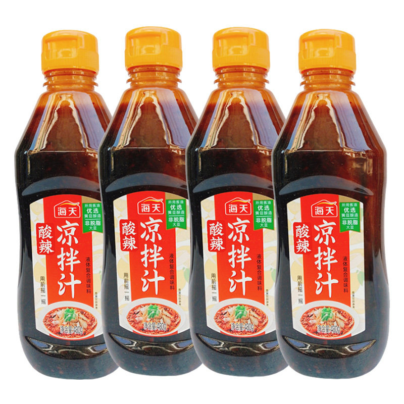 海天酸辣凉拌汁480g商用家用凉拌调味汁鲜爽冷泡汁捞汁调料酱油图片