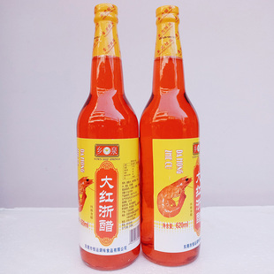 鄉(xiāng)泉大紅浙醋620ml食醋紅醋泡菜專用水餃大閘蟹蝦蘿卜烤鴨上色醋