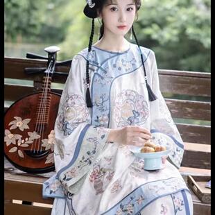 重工刺绣清汉女晋商少奶奶两件套宫廷装圆领斜襟长衫复原清代汉服
