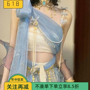 演出服装女敦煌飞天非古装改良汉服西域飘逸民族风影楼拍照旅拍