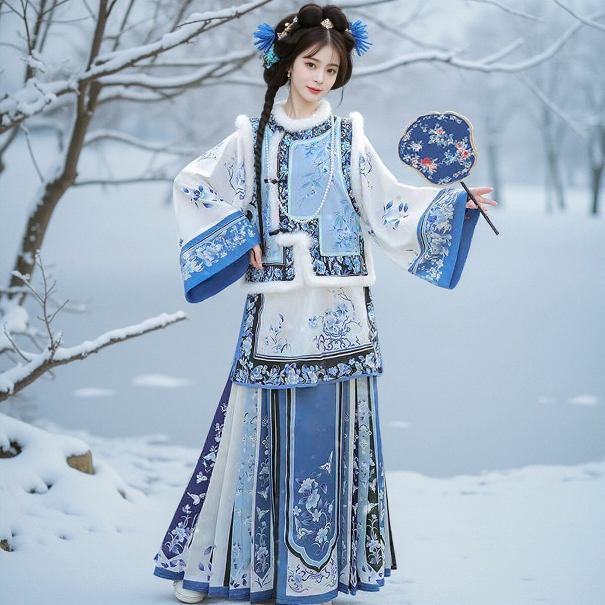 加厚复古民族风晚清晋商少奶奶盘扣加绒马甲汉服套装清汉女格格服,女装/女士精品,汉服套装,淘宝优惠券,粉丝福利购,淘宝优惠卷