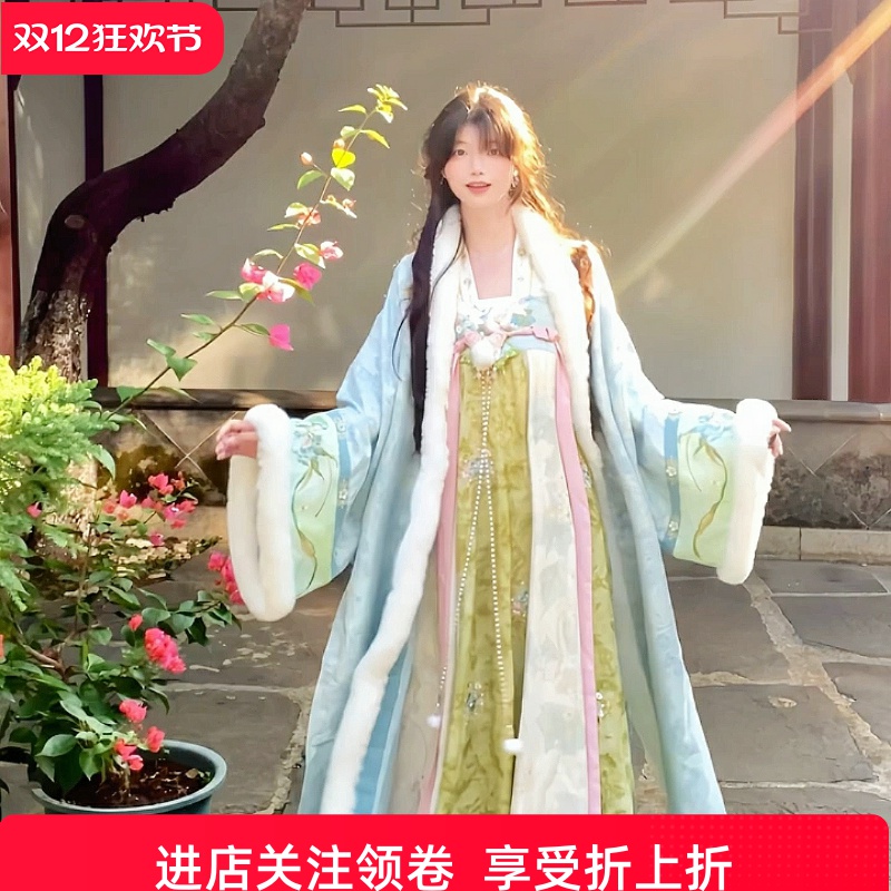 新中式冬汉服，绒暖雅致显国风