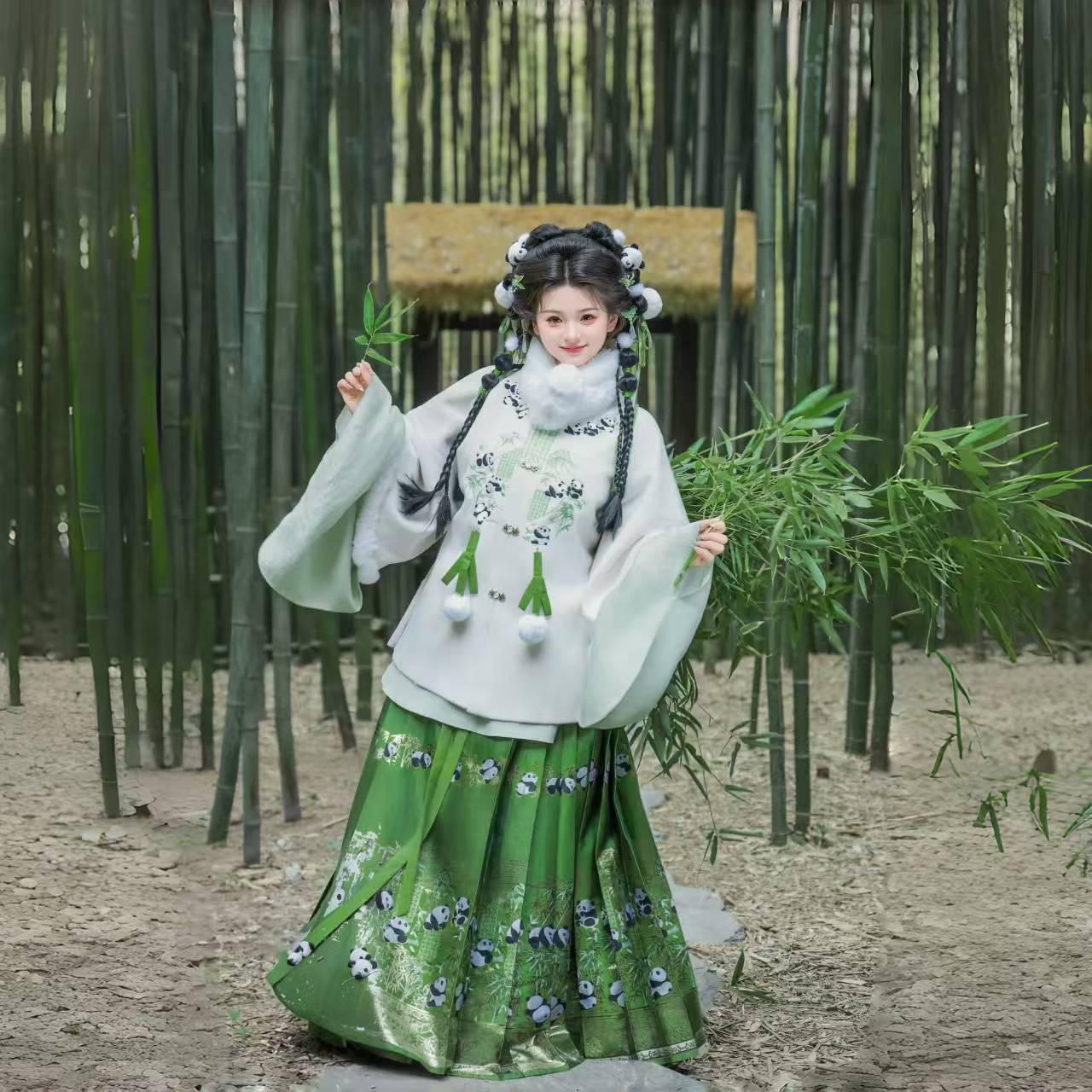 冬款国风古装汉服女套装