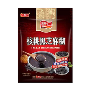 智仁 核桃莲子黑芝麻糊700g内装20小袋即食营养早餐芝麻粉代餐粥